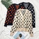 Dotted Knit Cardigan