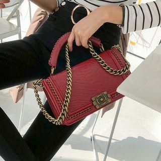 Chain-trim Grain Satchel