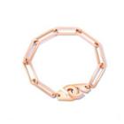 Simple Personality Plated Rose Gold Handcuffs 316l Stainless Steel Bracelet Rose Gold - One Size