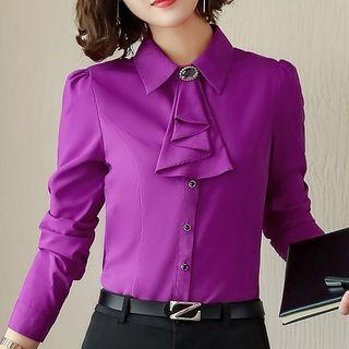 Embellished Shirt / Slim Fit Pants