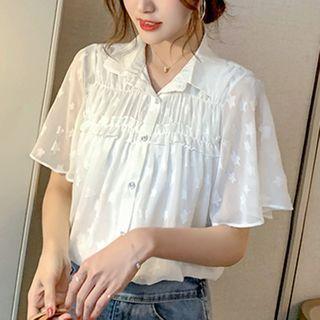 Ruffled Star Short-sleeve Blouse
