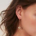 Non-matching Alloy Star Dangle Earring 1 Pair - As Shown In Figure - One Size