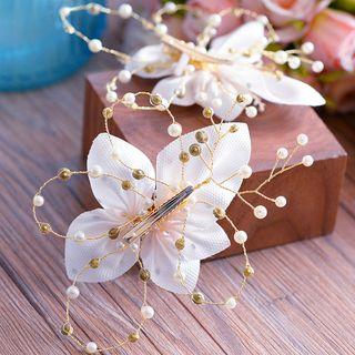 Wedding Embellished Floral Hair Clip