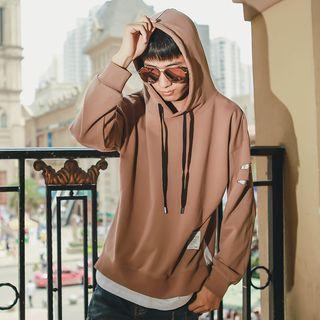 Ripped Mock Two-piece Hoodie