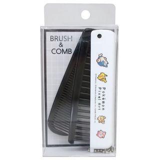Kamio Japan - Pokemon Brush & Comb (pixel Art) One Size