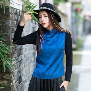 Frog Button Detail Vest