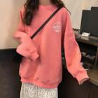 Print Pullover Pink - One Size