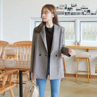 Boxy-fit Check Blazer