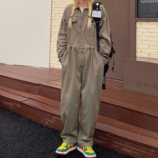 Cargo Shirt Jumpsuit