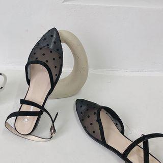 Pointed Dotted Sandals