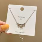 Melting Pendant Stainless Steel Necklace / Earring
