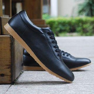 Plain Lace-up Sneakers