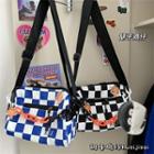 Checkerboard Crossbody Bag / Bag Charm / Set