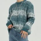 Long-sleeve Gradient Knit Sweater