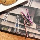 Twisted Hair Pin Set Of 6 Multicolor - One Size