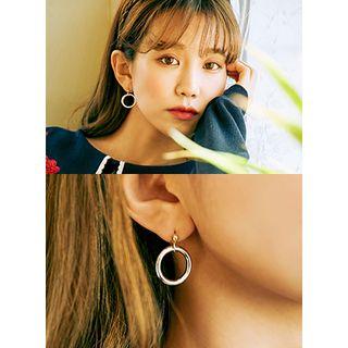 Metallic Circle Earrings
