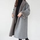 Open-front Fleece-lined Knit Coat