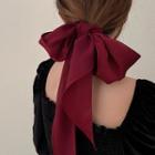 Bow Fabric Narrow Scarf Hair Tie
