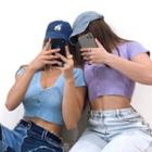 Short Sleeve V-neck Button-up Crop Top