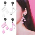 Non-matching Musical Note Drop Earring