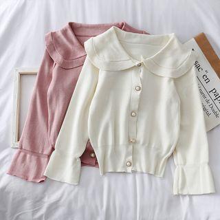 Peter Pan-collar Knit Top