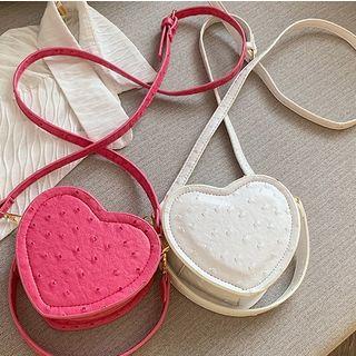 Sweetheart Shape Zip Cross Bag