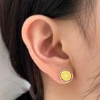Lemon Alloy Earring 1 Pair - Yellow & Red - One Size