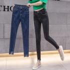 High-waist Pencil Jeans