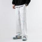Tie-dye Lettering Drawstring-cuff Sweatpants