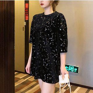 Loose-fit Glitter Top