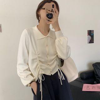 Drawstring Shirt Off-white - One Size