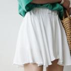 Inset Shorts Band-waist A-line Miniskirt
