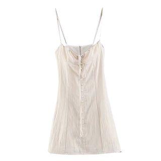 Lace-up Spaghetti Strap Mini Dress