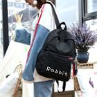 Rabbit Ear Lettering Nylon Backpack