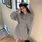 Chinch-waist Hoodie Dress