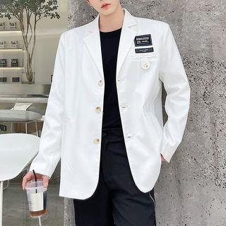 Applique Button-up Blazer