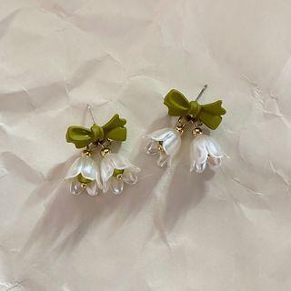 Flower Acrylic Alloy Fringed Earring