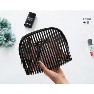 Striped Zip Pouch