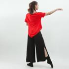Crop Slit Wide Leg Pants