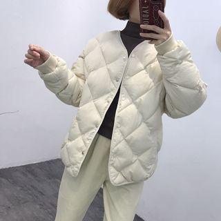 V-neck Padded Jacket