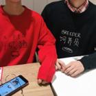 Couple Matching Letter Embroidered Boxy Sweater