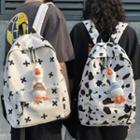 Print Pattern Canvas Backpack