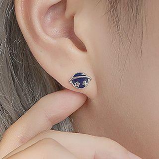 Non-matching 925 Sterling Silver Planet Earring 1 Pair - Non-matching Planet Earring - One Size