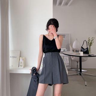 Double-strap Satin Camisole Top