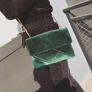 Quilted Velvet Cross Bag