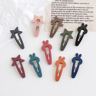 Matte Alloy Star & Rabbit Hair Clip