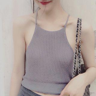 Knit Halter Camisole Top