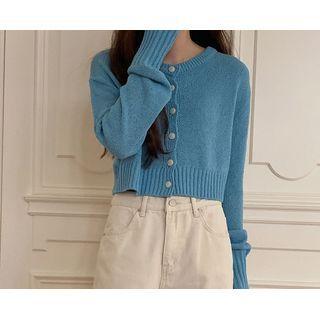 Extra Long-sleeve Cropped Cardigan