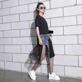 Patchwork Long T-shirt
