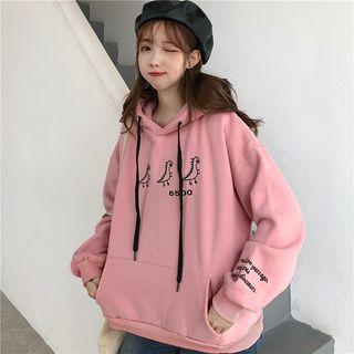 Long-sleeve Embroidered Printed Hoodie